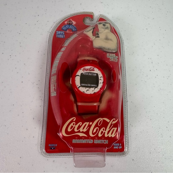 Coca Cola Other - Coca-Cola Polar Bear Animated Watch in Red and White